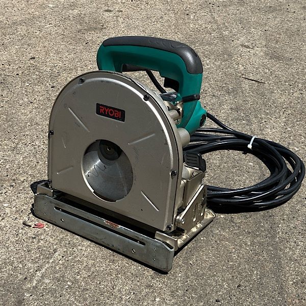 【分解整備済み】RYOBI/リョービ KW-300D キワ切りカッタ(ブレーキ付) 165ｍｍ 丸ノコ 単相100V ●129855