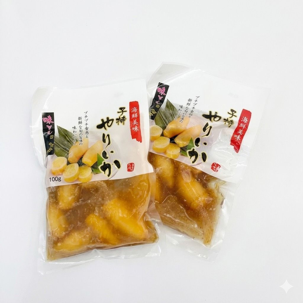 【SNSで話題！】子持ちヤリイカ 100g×10　10袋セット プチプチ食感おつまみ