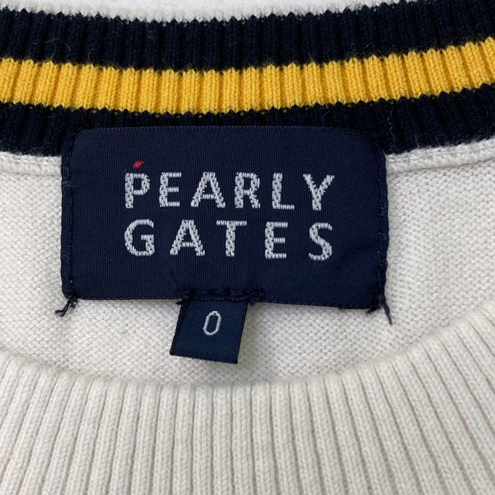 サイズ：0 PEARLY GATES パーリーゲイツ カシミヤ混 ニットセーター