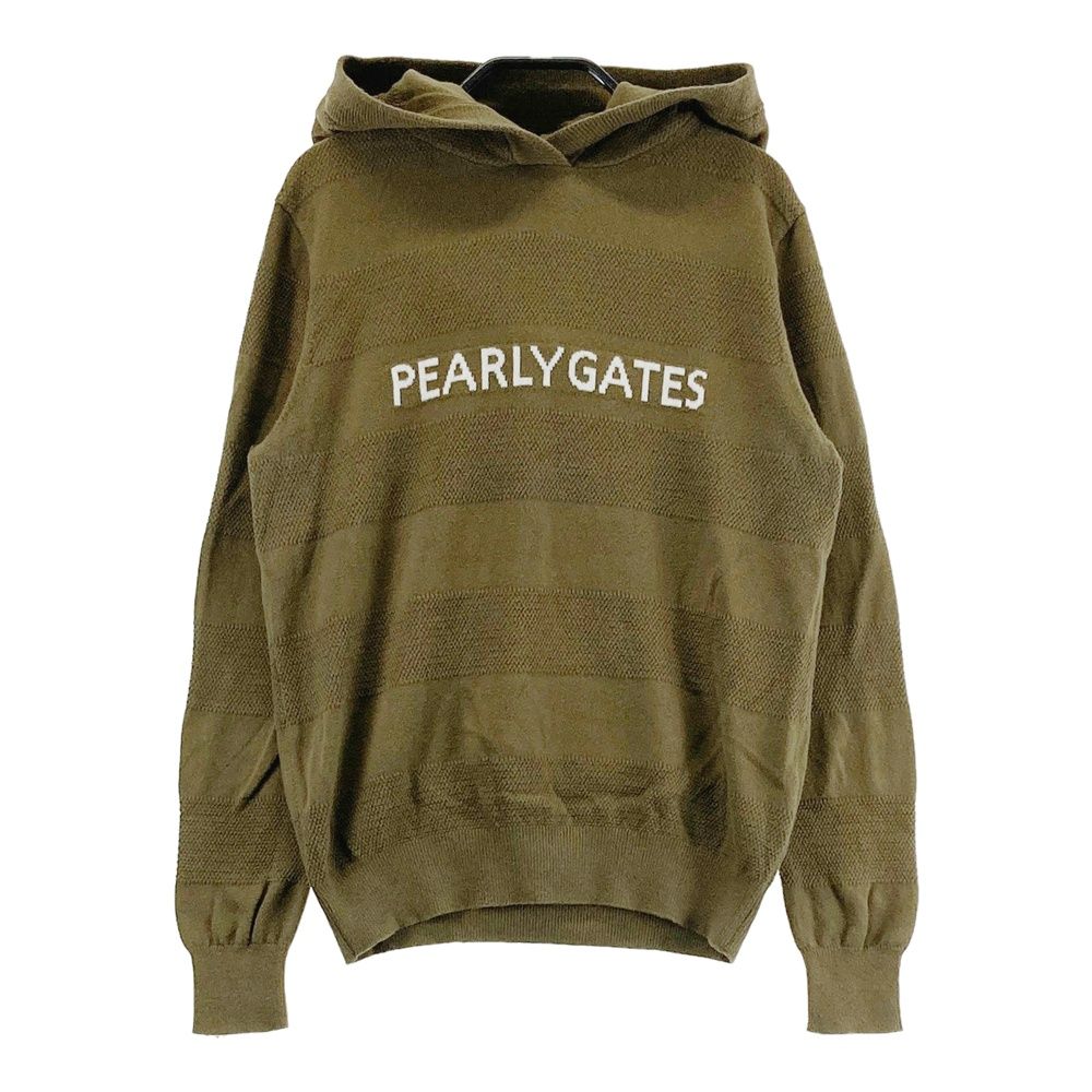 サイズ：0 PEARLY GATES パーリーゲイツ ニットパーカー ジャガード