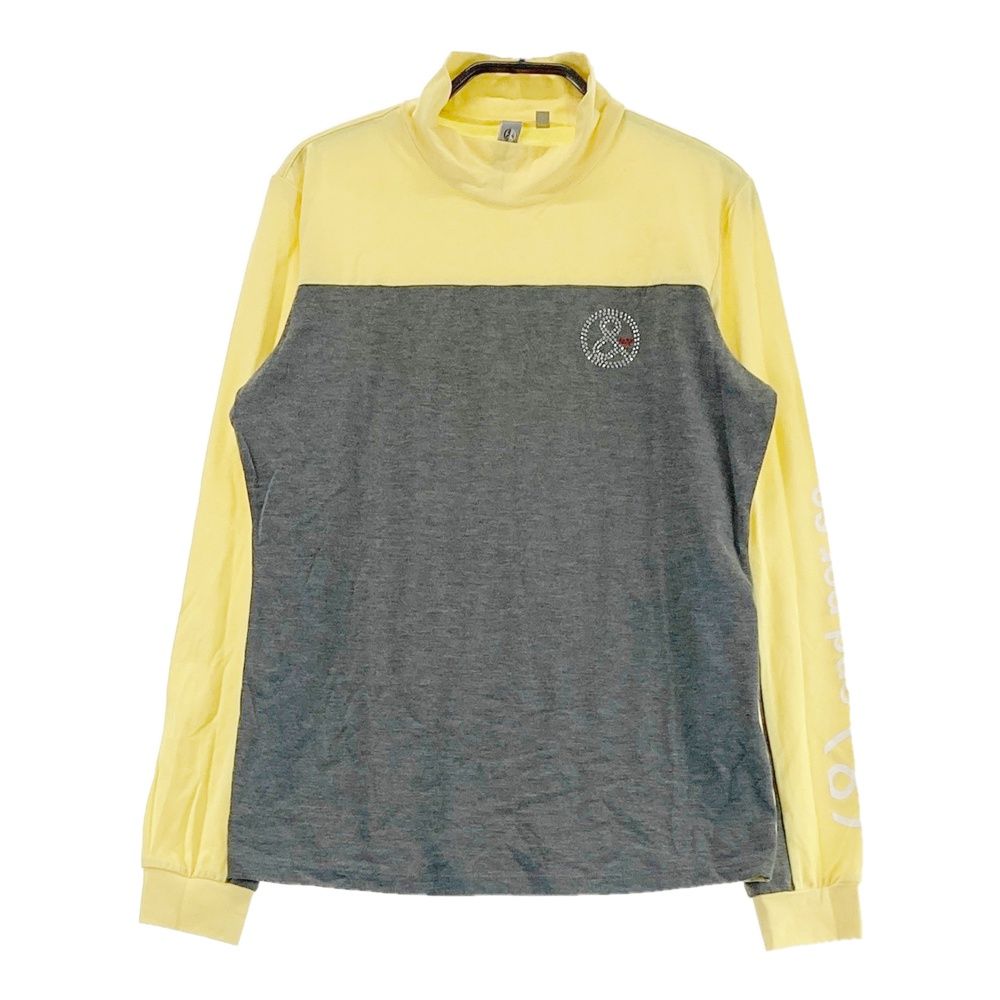 サイズ：M AND PER SE アンパスィ ハイネック長袖Tシャツ イエロー系 [240101687704] ゴルフウェア レディース ストスト