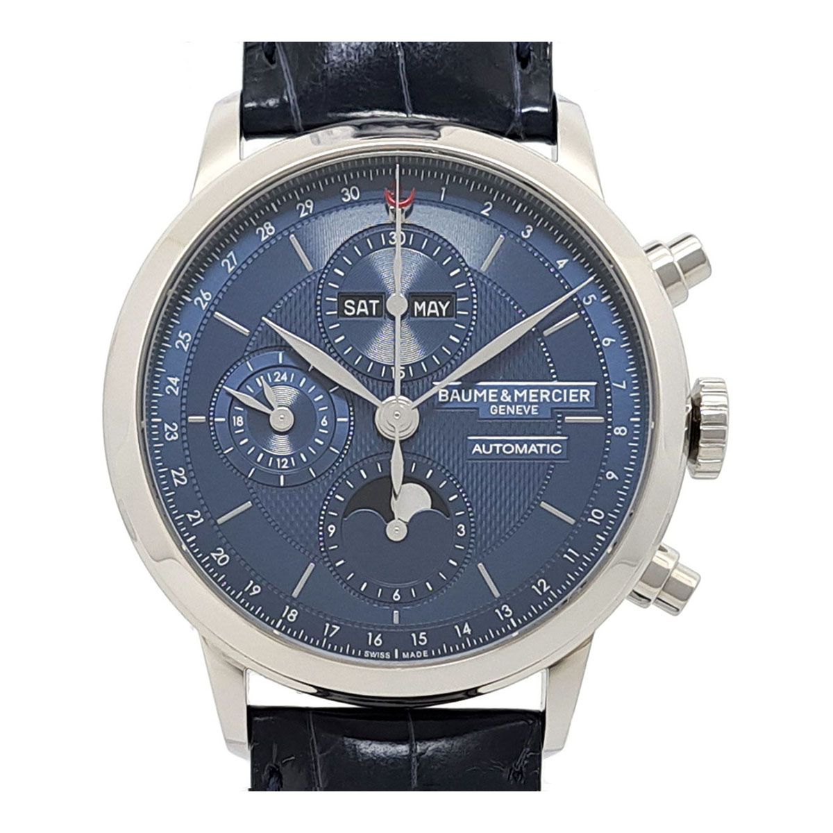 ボーム＆メルシエ クラシマ トリカレムーン クロノグラフ M0A10484 自動巻き ステンレススティール メンズ Baume & Mercier【中古】 【時計】