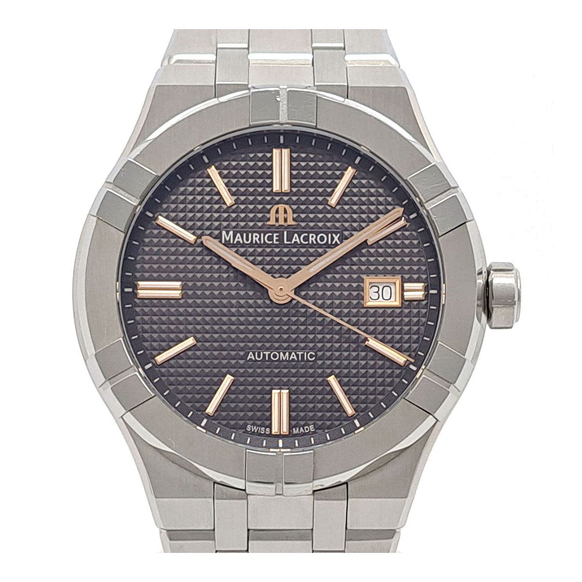 モーリスラクロア アイコン AI6008-SS002-331-1 自動巻き ステンレススティール メンズ MAURICE LACROIX【中古】 【時計】