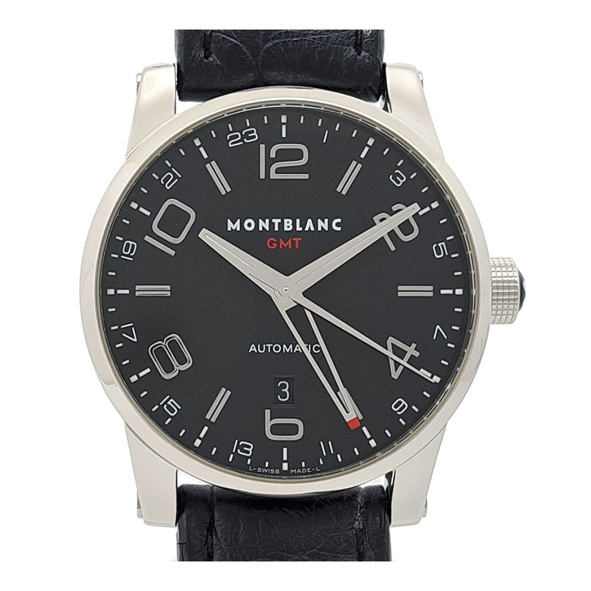 モンブラン タイムウォーカー GMT Overhauled 7081 自動巻き ステンレススティール メンズ MONTBLANC【中古】 【時計】