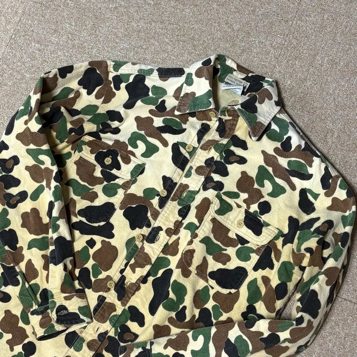 USA ダックカモ モールスキン シャツ M