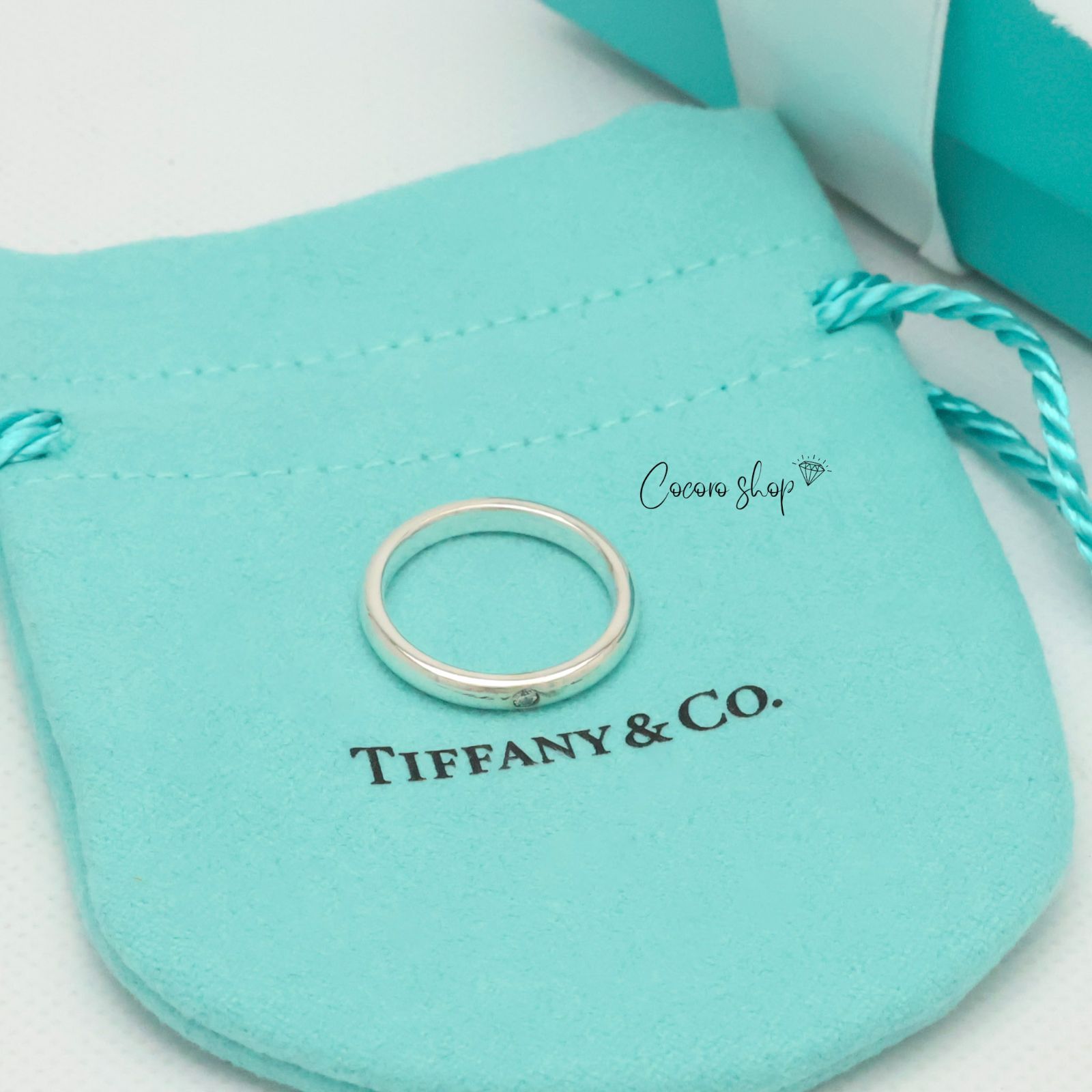 美品】ティファニー TIFFANY＆Co. スタッキング バンド エルサ 