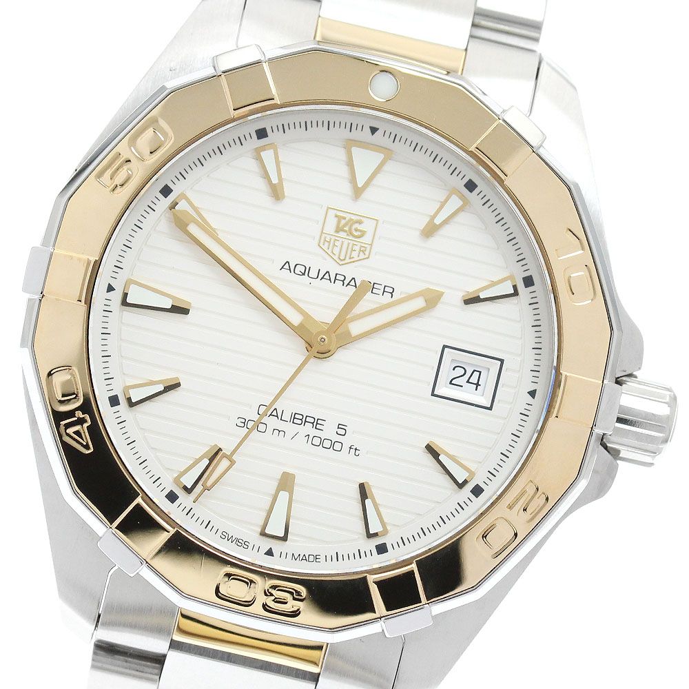 タグホイヤー TAG HEUER WAY2151.BD0912 アクアレーサー キャリバー5 YGコンビ 自動巻き メンズ 美品 箱・保証書付き_930446