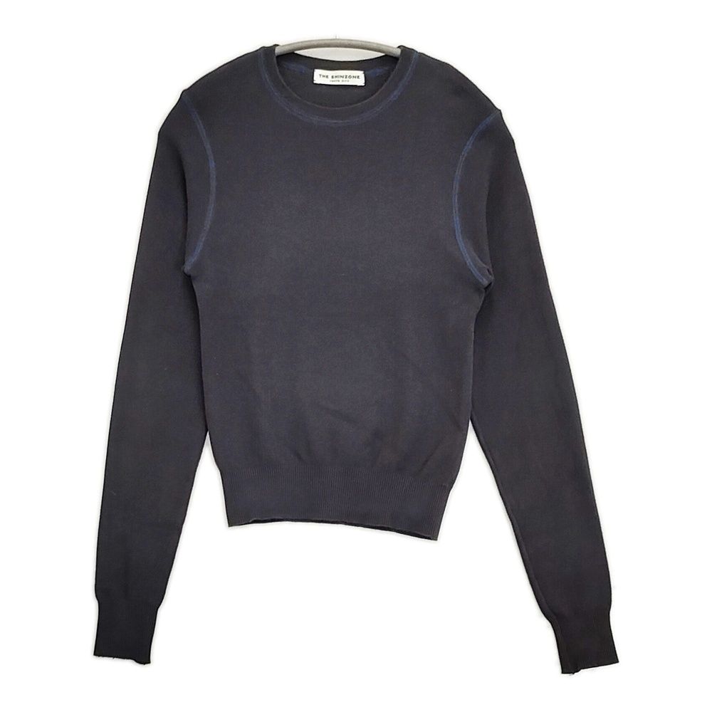 THE SHINZONE EVERY DAY KNIT エブリデイニット 定価27500円 24AMSNI09 クルーネック セーター ニット 24AW ネイビー レディース シンゾーン【中古】6-0505M♪