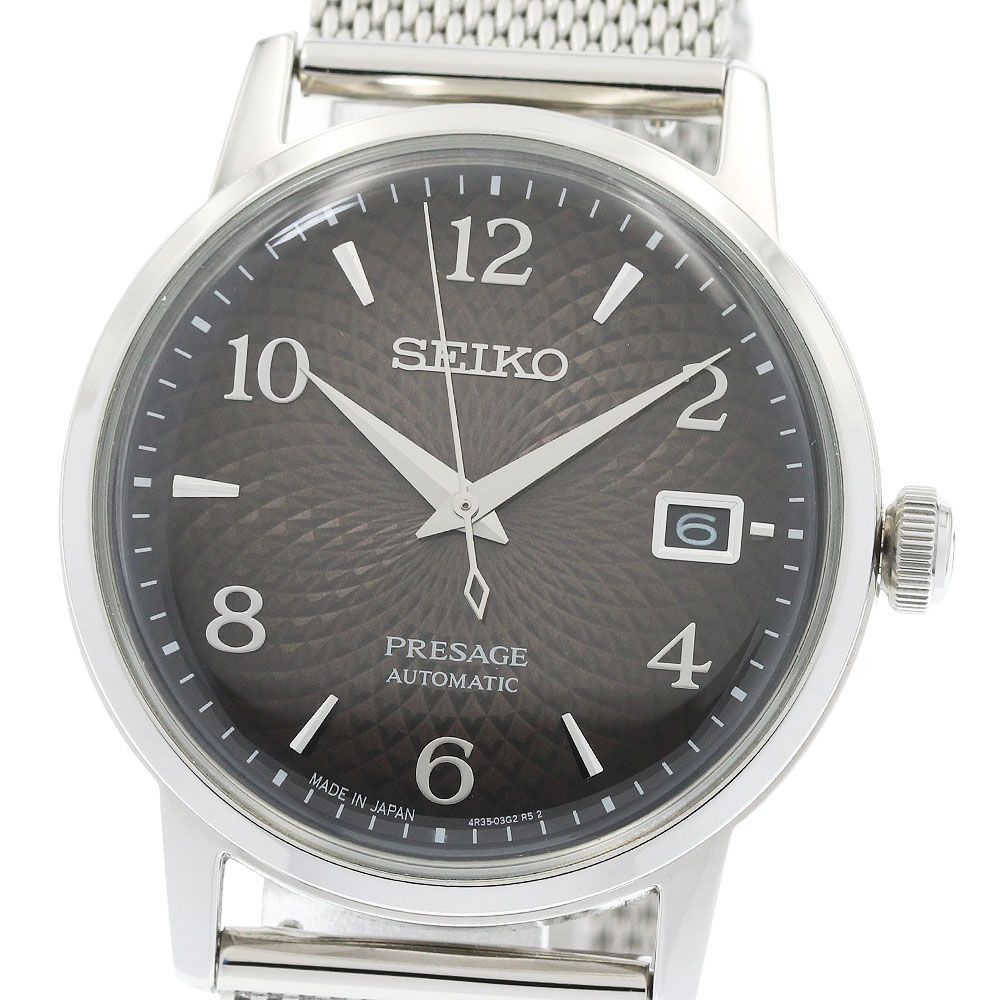 セイコー SEIKO SARY179/4R35-04A0 プレザージュ カクテルタイム デイト 自動巻き メンズ 美品 箱・保証書付き_958324