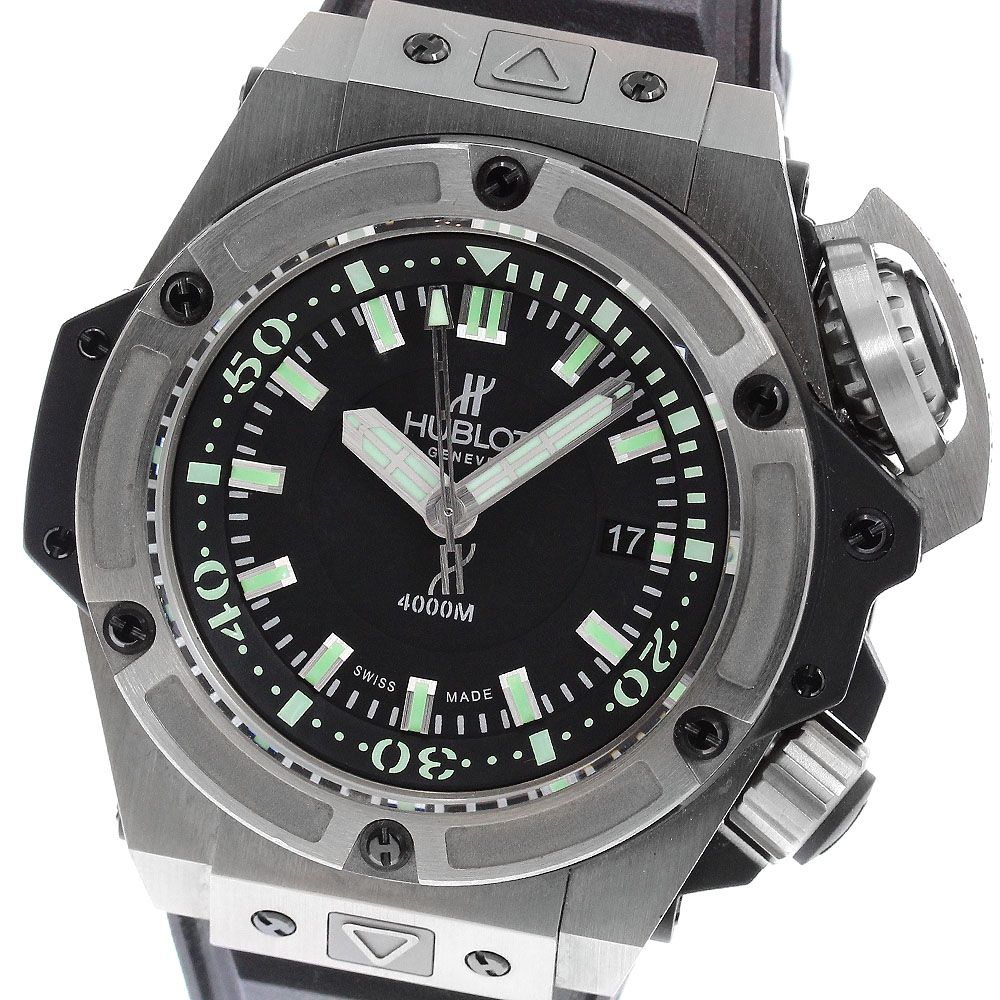 ウブロ HUBLOT 731.NX.1190.RX オーシャノグラフィック キングパワー 4000チタニウム 自動巻き メンズ 良品 保証書付き_958251