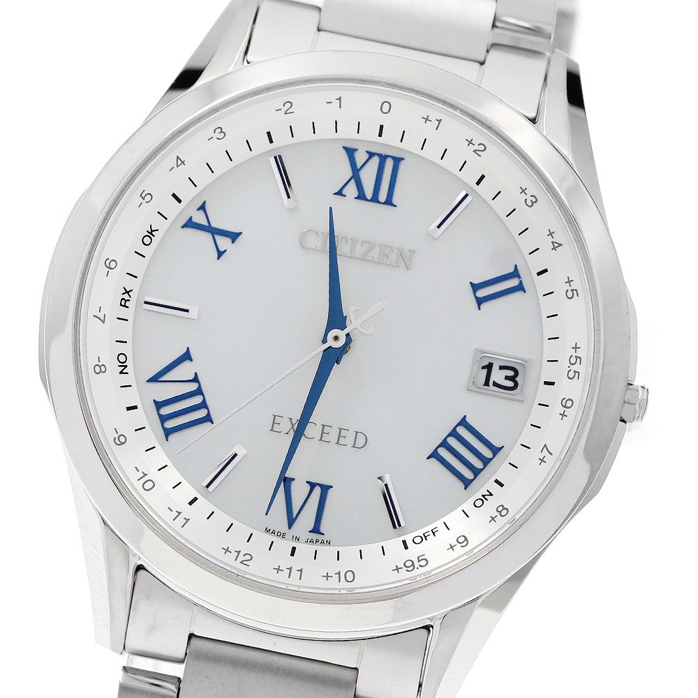 シチズン CITIZEN CB1110-61A/H149-T023533 エクシード デイト ソーラー電波 メンズ 極美品 内箱・保証書付き_957725
