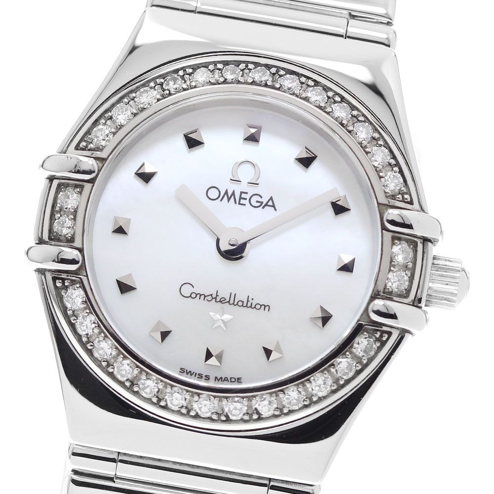 オメガ OMEGA 1465.71 コンステレーション マイチョイス ミニ ダイヤベゼル クォーツ レディース 美品 _958749