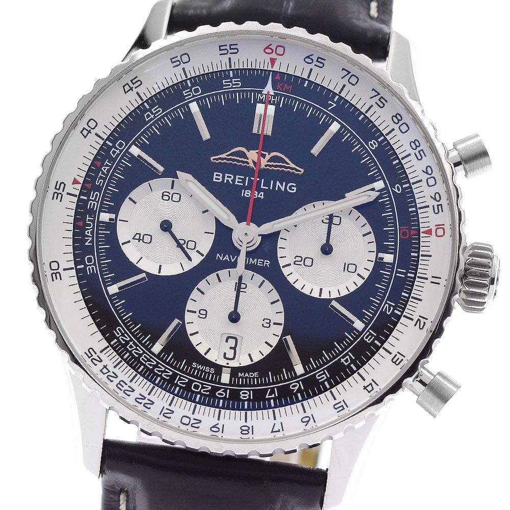 ブライトリング BREITLING AB0138 ナビタイマー 01 クロノグラフ43 自動巻き メンズ 内箱・保証書付き_959801