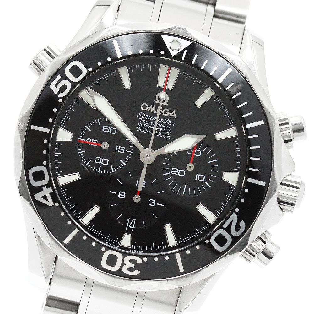 オメガ OMEGA 2594.52 シーマスター300 クロノグラフ デイト 自動巻き メンズ _956785 197,100円
