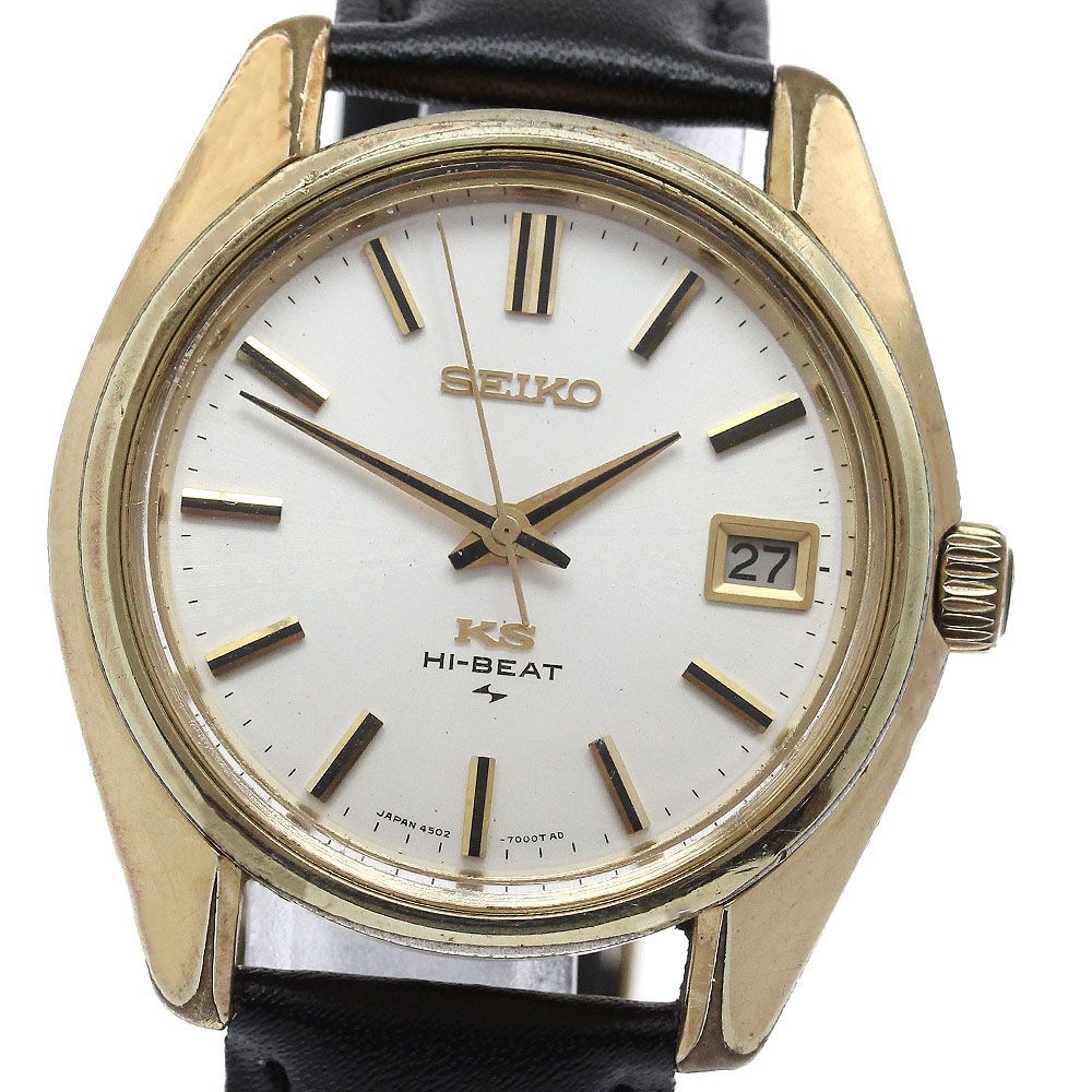 セイコー SEIKO 4502-7001 キングセイコー ハイビート デイト Cal.4502A 手巻き メンズ _955644