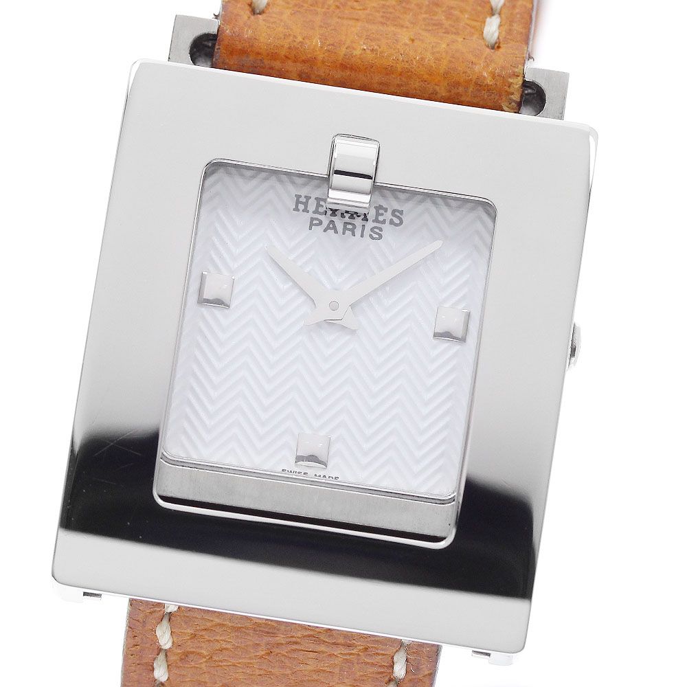 エルメス HERMES BE1.210 ベルトウォッチ クォーツ レディース 良品 内箱・保証書付き_958091