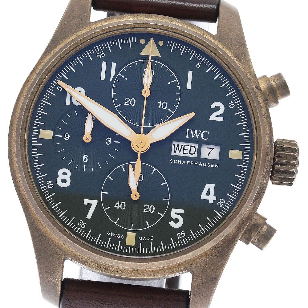 IWC SCHAFFHAUSEN IW387902 パイロットウォッチ スピットファイア クロノグラフ 自動巻き メンズ 保証書付き_958893