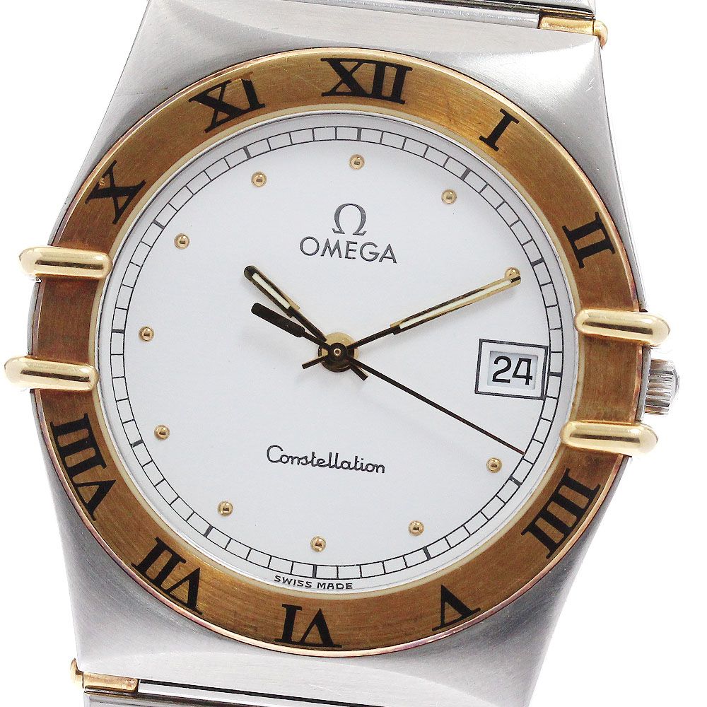 オメガ OMEGA コンステレーション デイト ハーフバー クォーツ メンズ _959531