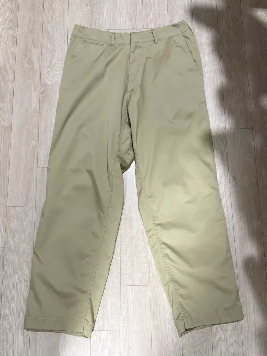 nanamica ワイドチノパンツ 34サイズ カーキ