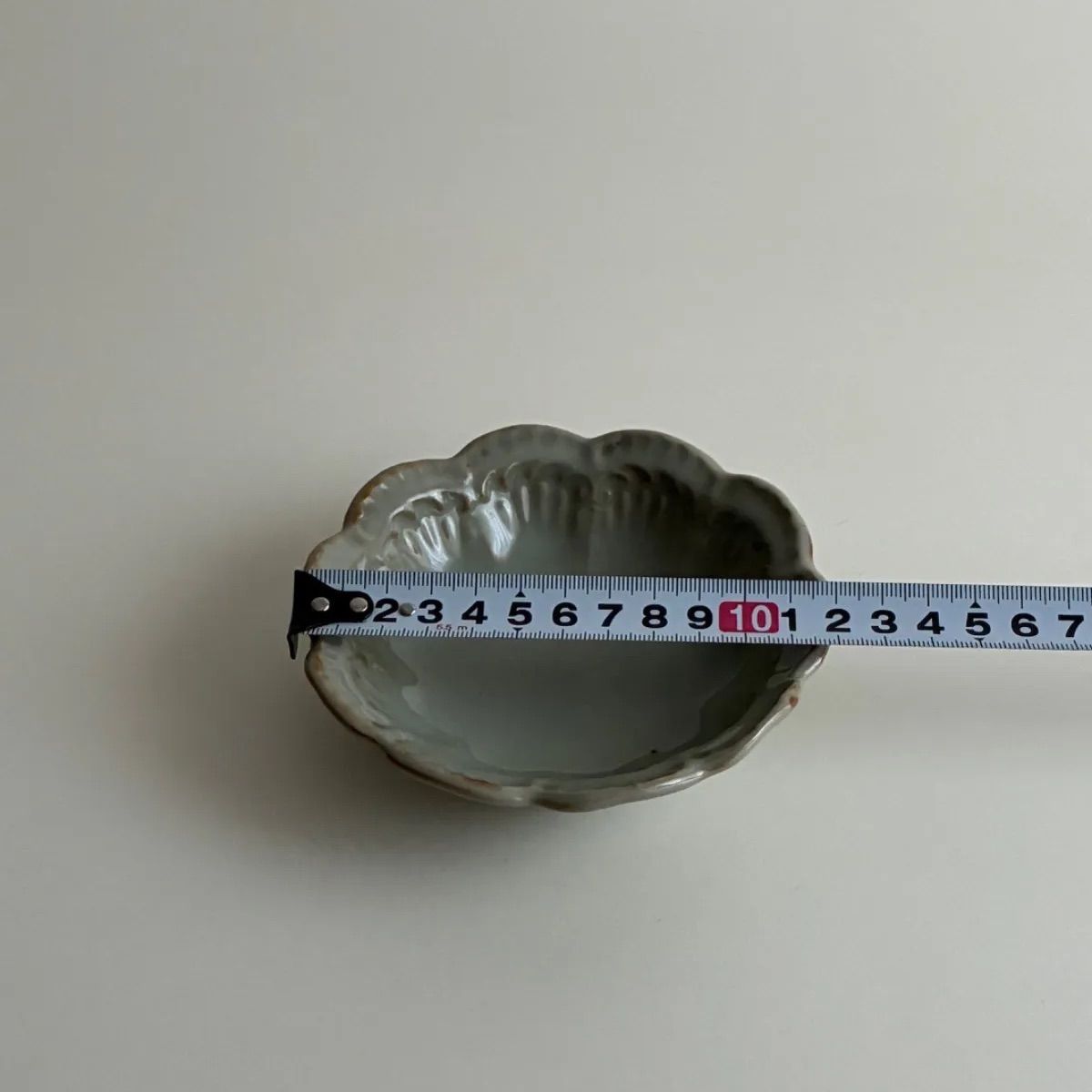 骨董小皿三枚 輪花 小皿 3客セット 骨董 青磁 【公式通販】
