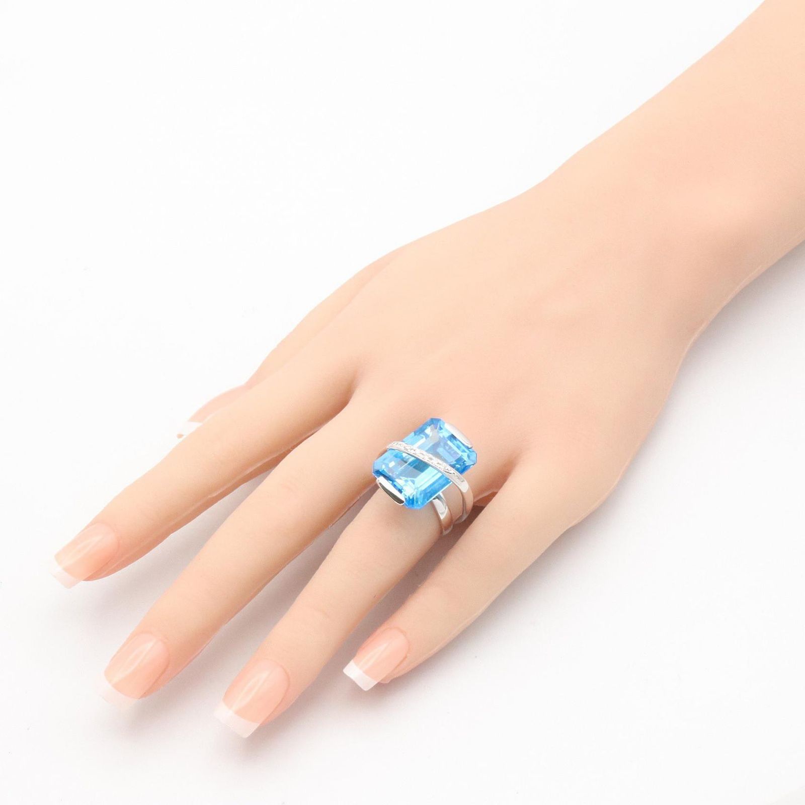 ジュエリー JEWELRY リング・指輪 ブルートパーズ ダイヤ リング ﾌﾞﾙ