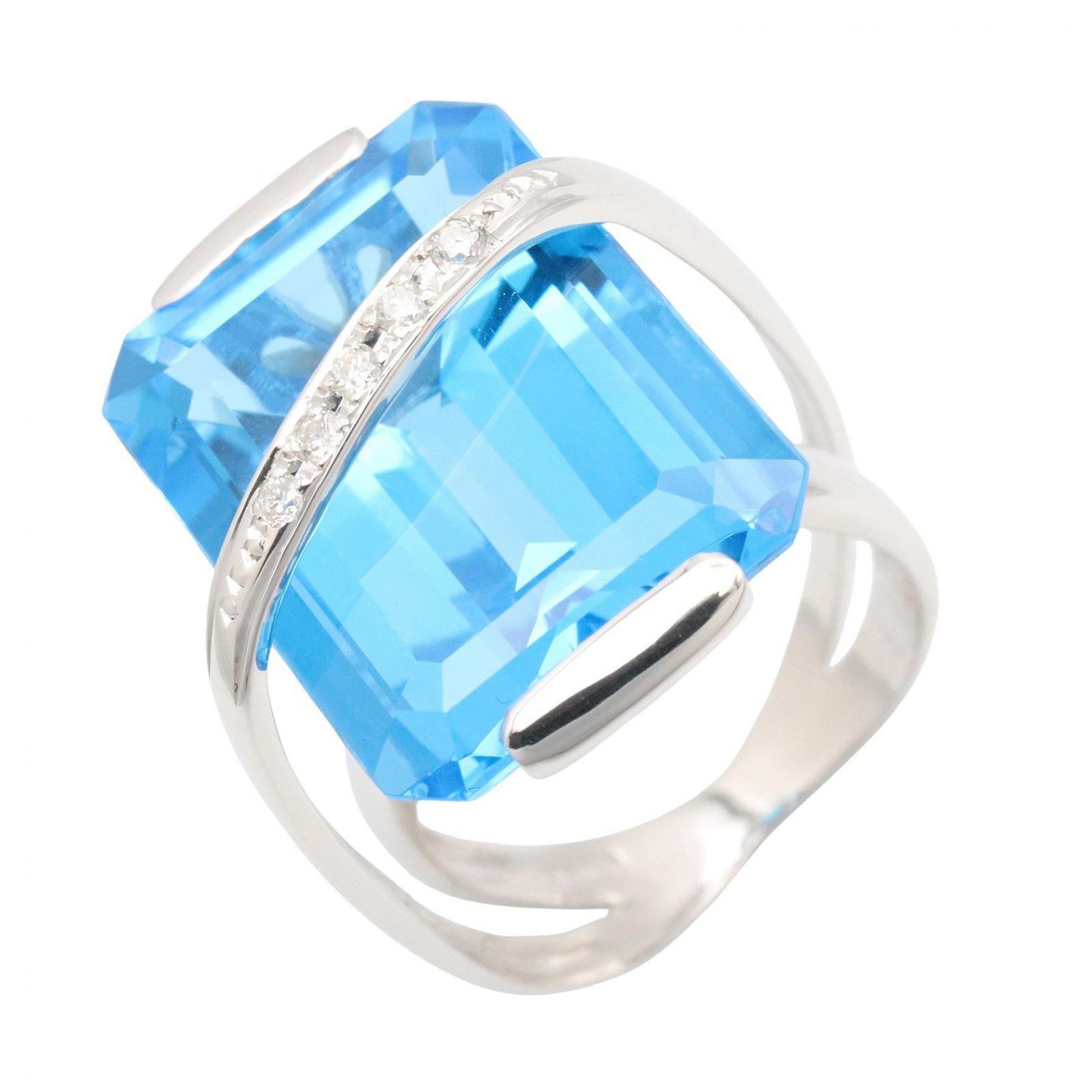ジュエリー JEWELRY リング・指輪 ブルートパーズ ダイヤ リング ﾌﾞﾙ 