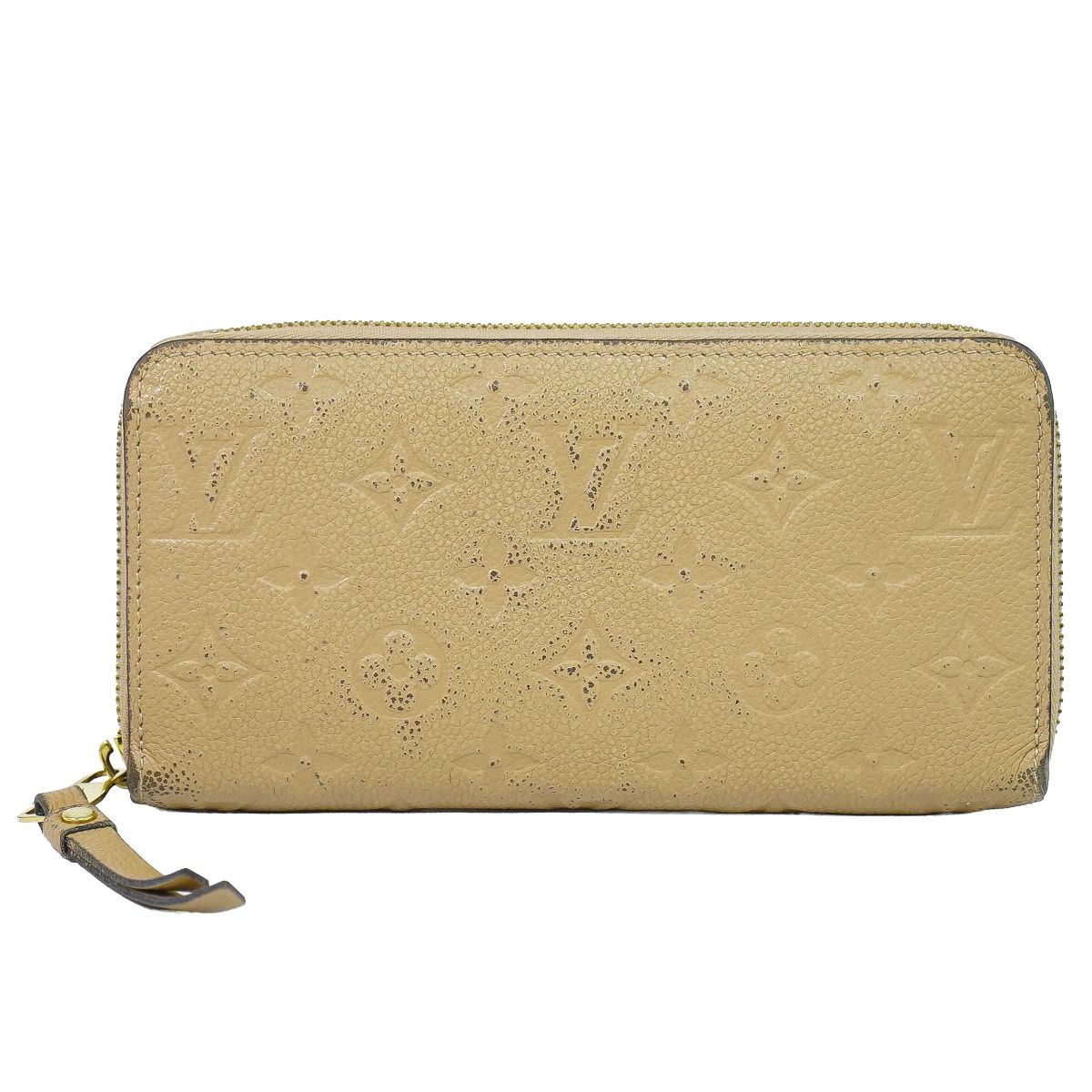 ルイヴィトン モノグラム ヴェル二 ジッピーウォレット 長財布 ベージュ 黄色 本物 ルイヴィトン LOUIS VUITTON LV ジッピー ウォレット モノグラム