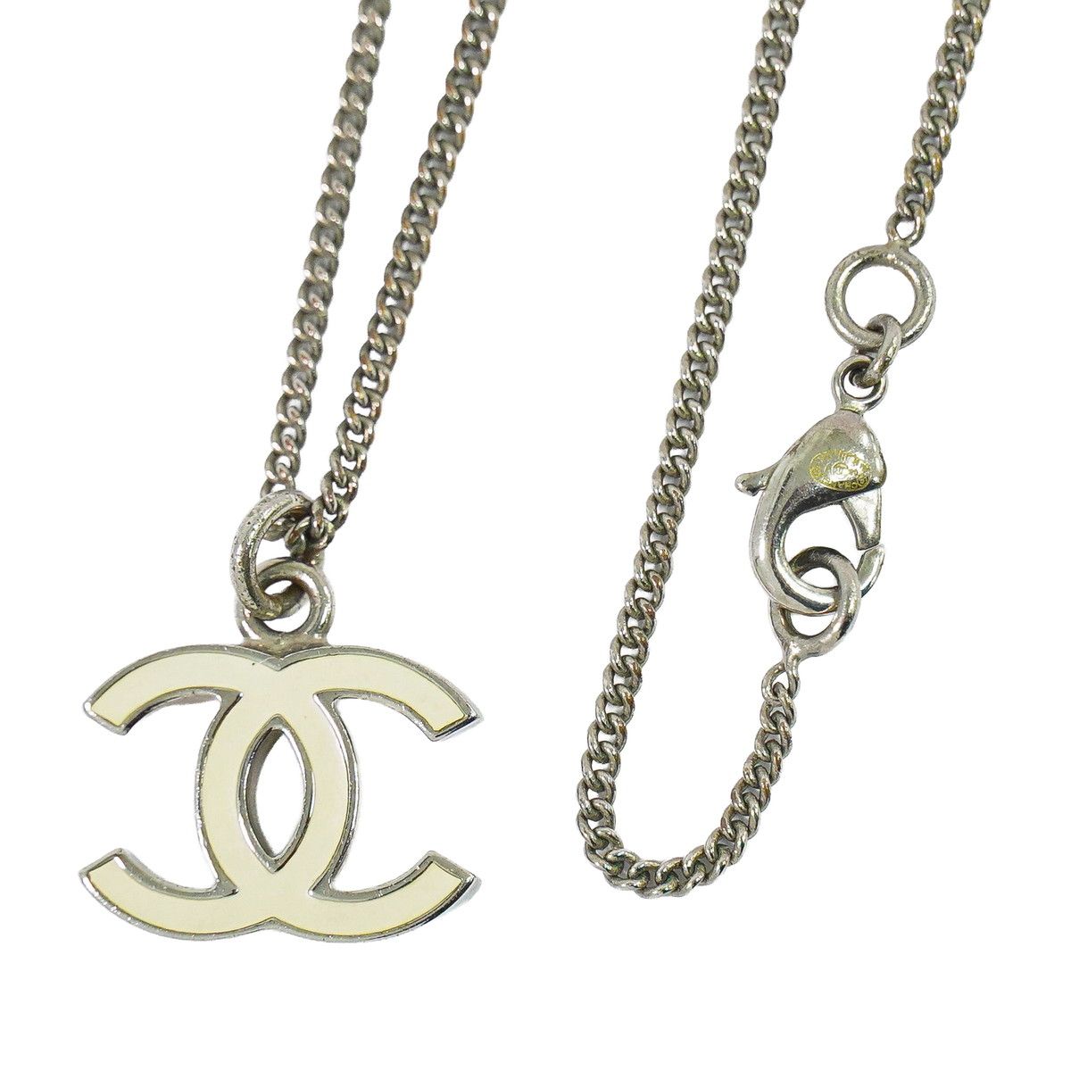 本物 シャネル CHANEL ココマーク ネックレス ペンダント メタル