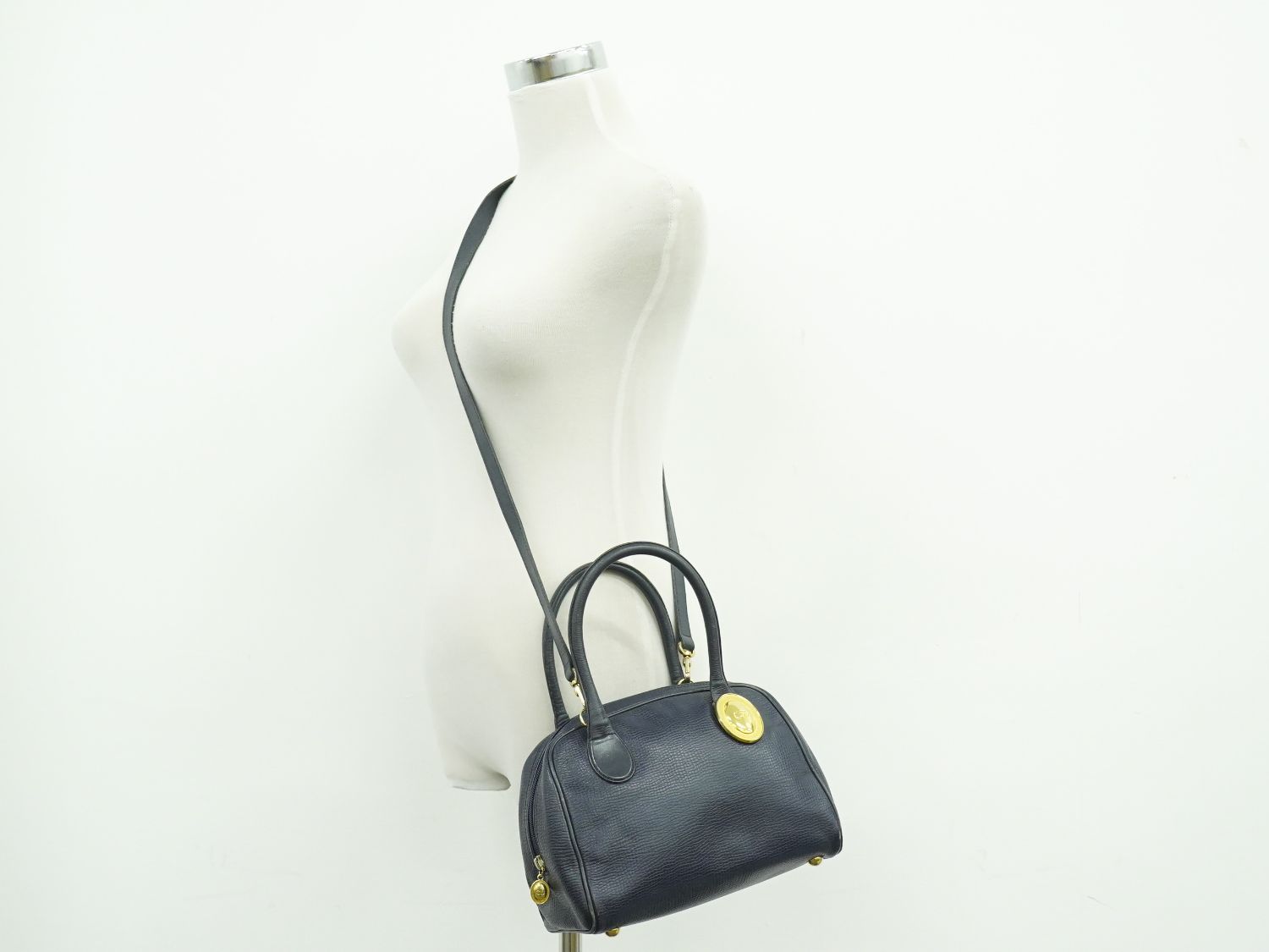 本物 クリスチャン ディオール Christian Dior レザー 2WAY ショルダー 