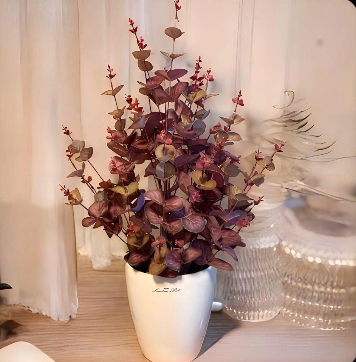 光触媒 人工観葉植物 ウォールグリーン フェイクグリーン ユーカリr68