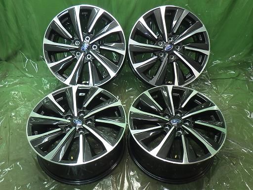 【中古】レヴォーグ純正 18インチ アルミホイール 7.5J+55