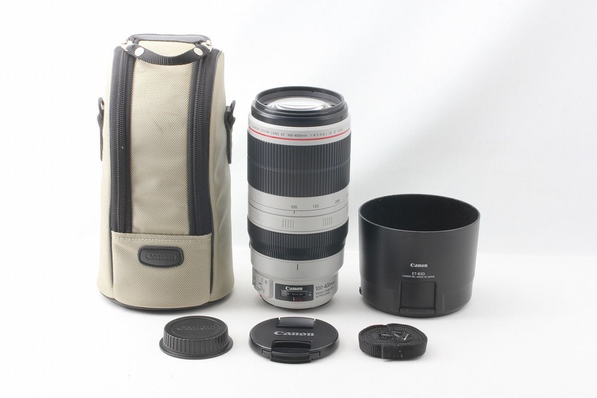 キヤノン Canon EF 100-400mm F4.5-5.6L IS II USM フード ケース 三脚座◇50558