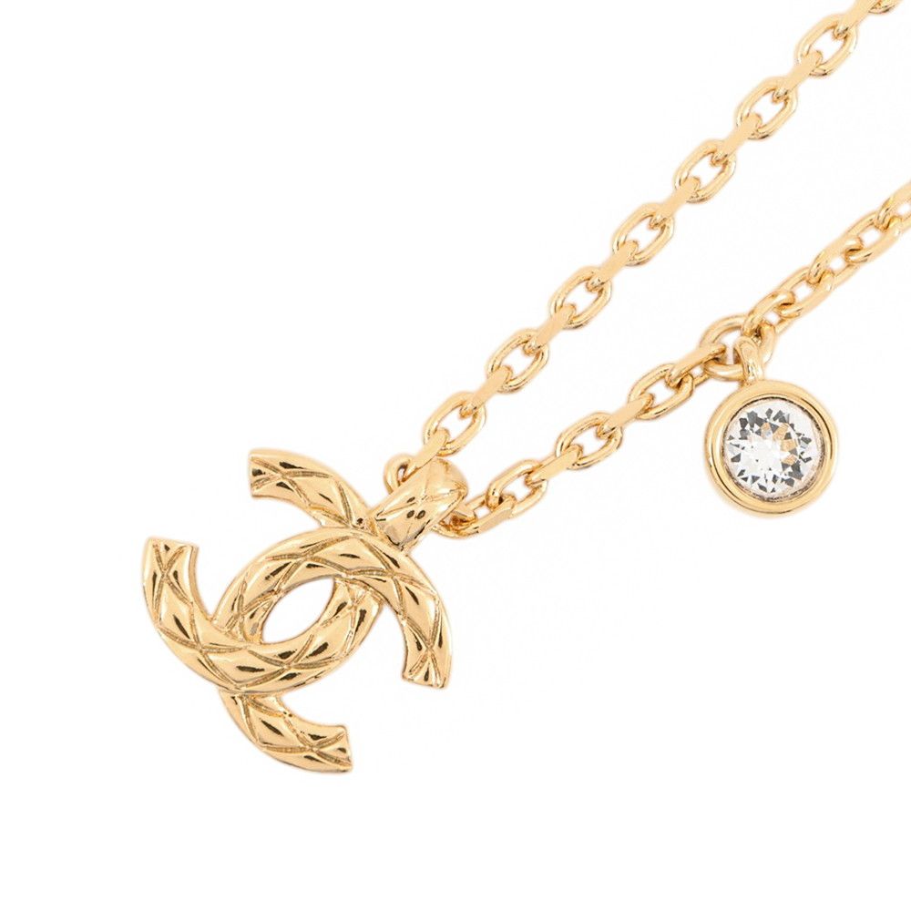 シャネル ネックレス ココマーク ラインストーン メタル ABH256 CHANEL アクセサリー