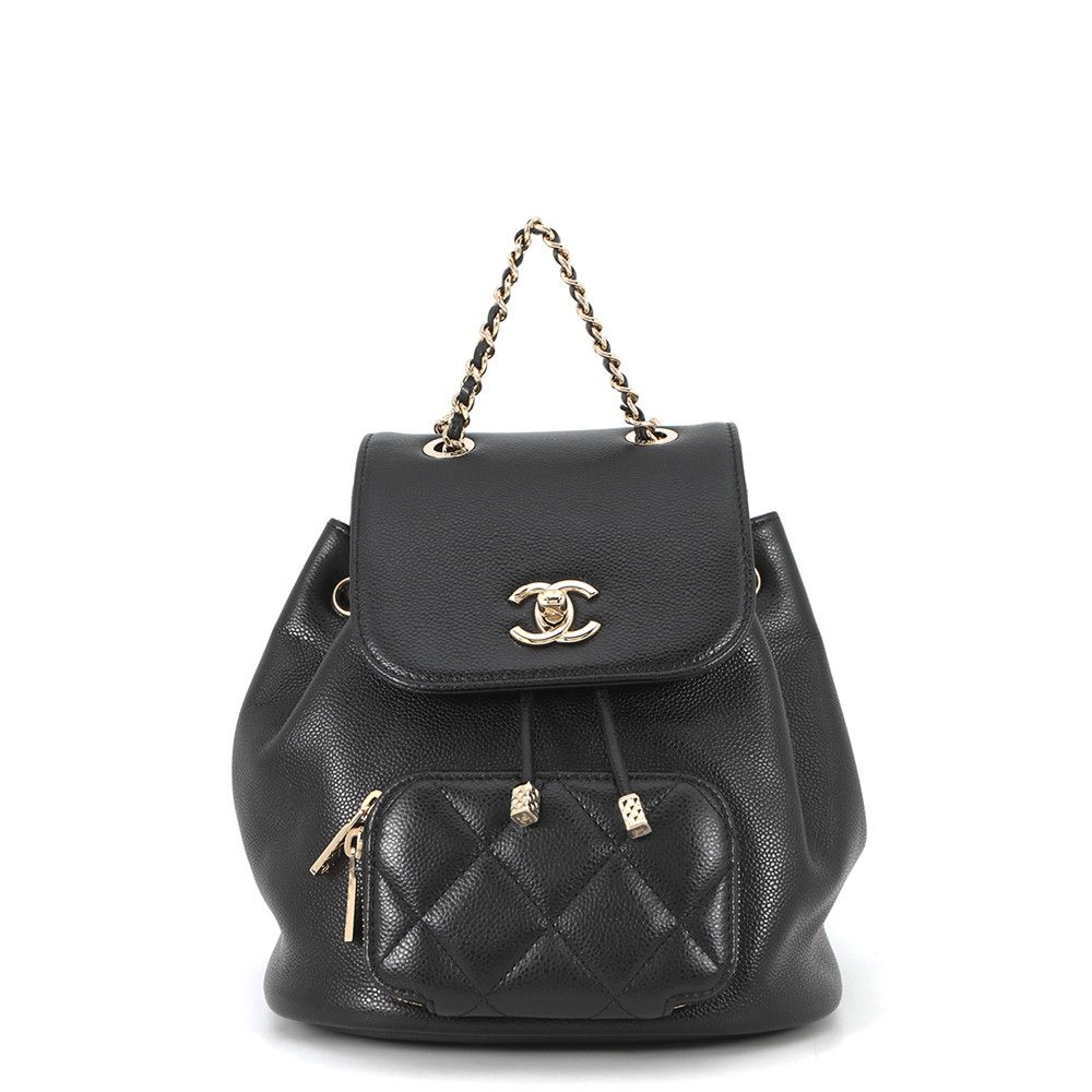 シャネル バックパック ココマーク マトラッセ キャビアスキン AS3530 CHANEL バッグ リュック 黒