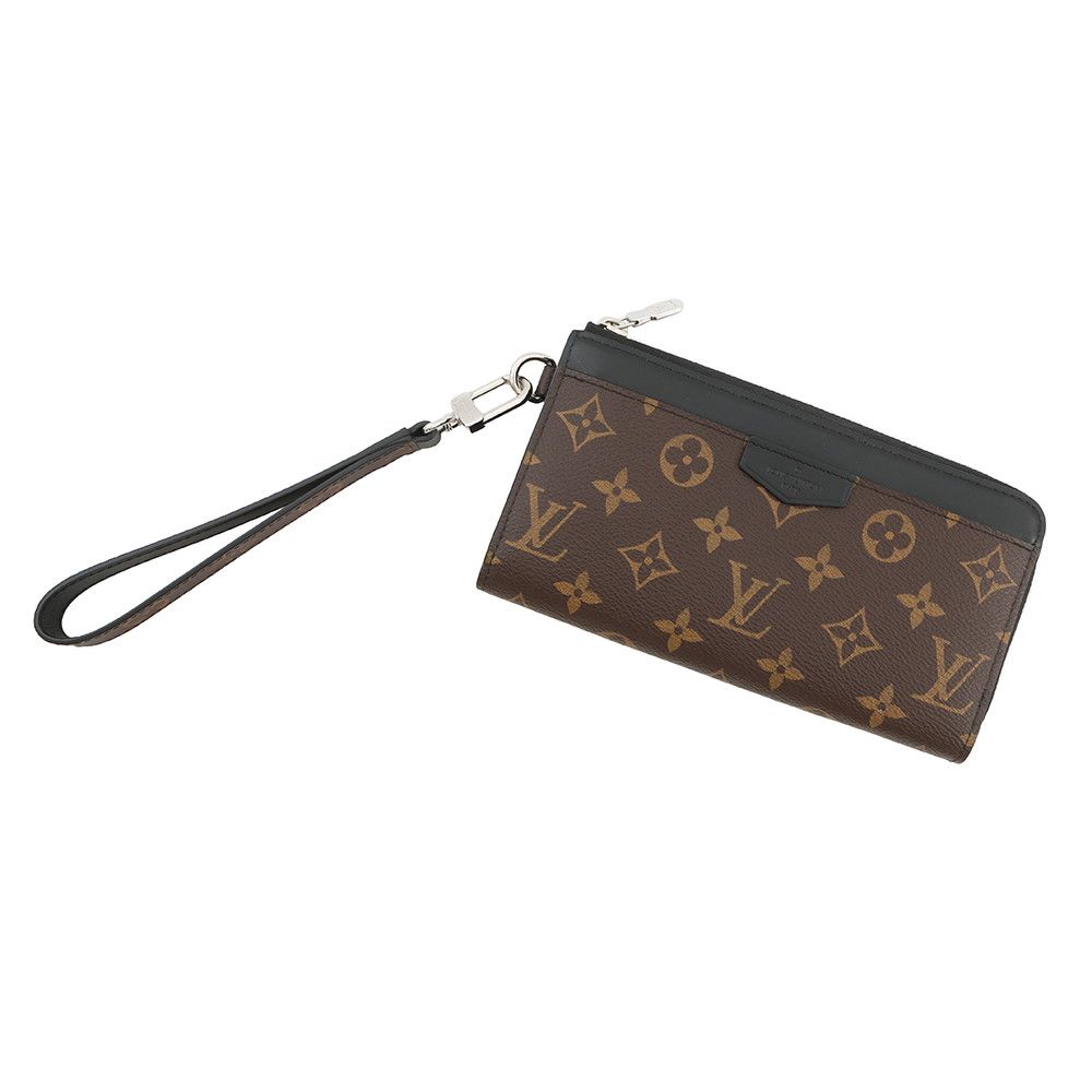 ルイヴィトン 長財布 モノグラム・マカサー ジッピー・ドラゴンヌ M69407 LOUIS VUITTON 黒 ブラック