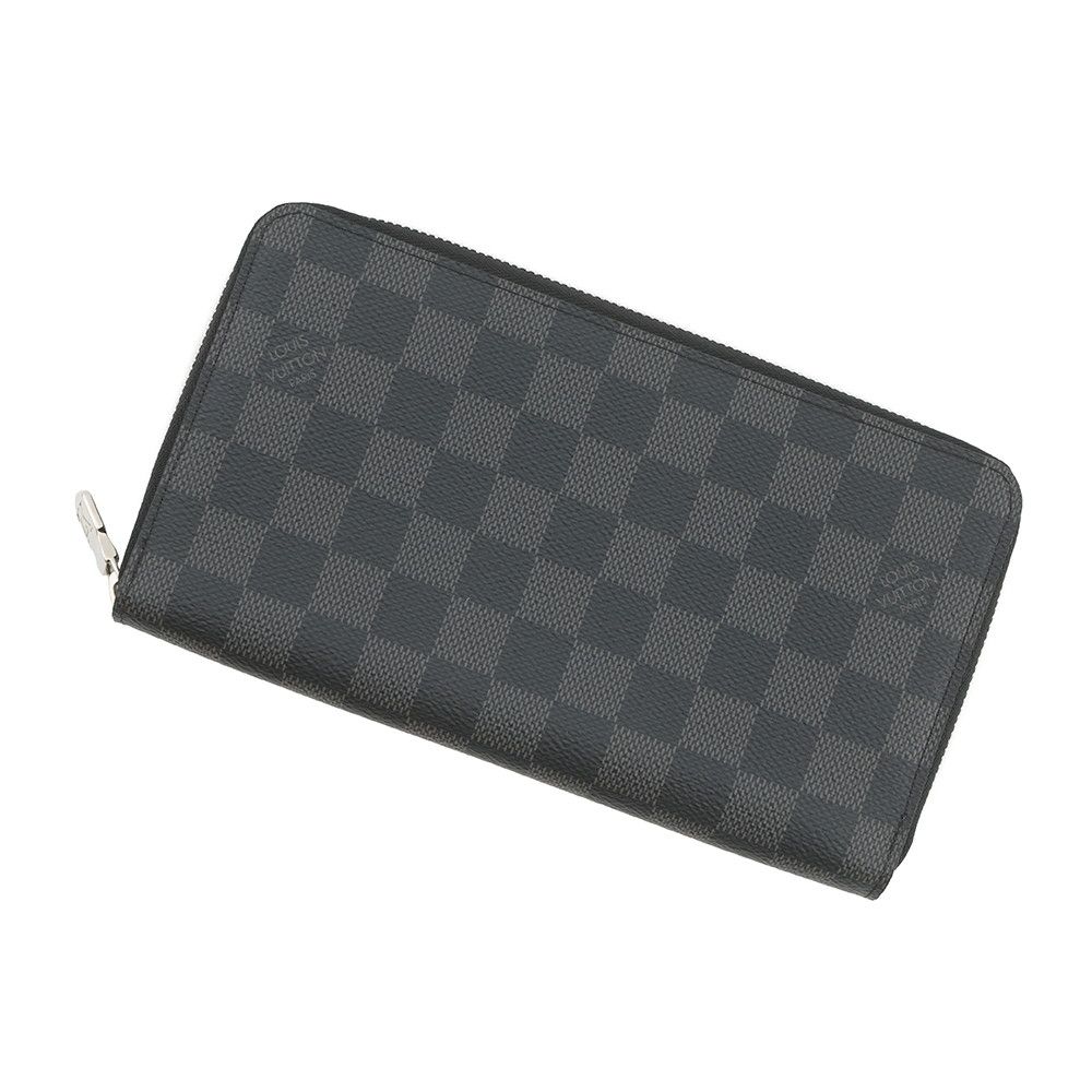 ルイヴィトン 長財布 ダミエ・グラフィット ジッピー・オーガナイザー NM N60111 LOUIS VUITTON ブラック 黒
