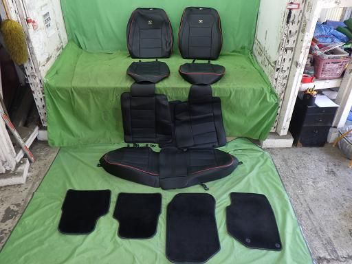 【中古】プジョー 社外 シートカバー フロアマット
