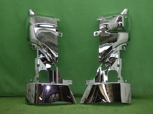 【中古】デコトラ レンジャー 社外 メッキ コーナーパネル 左右