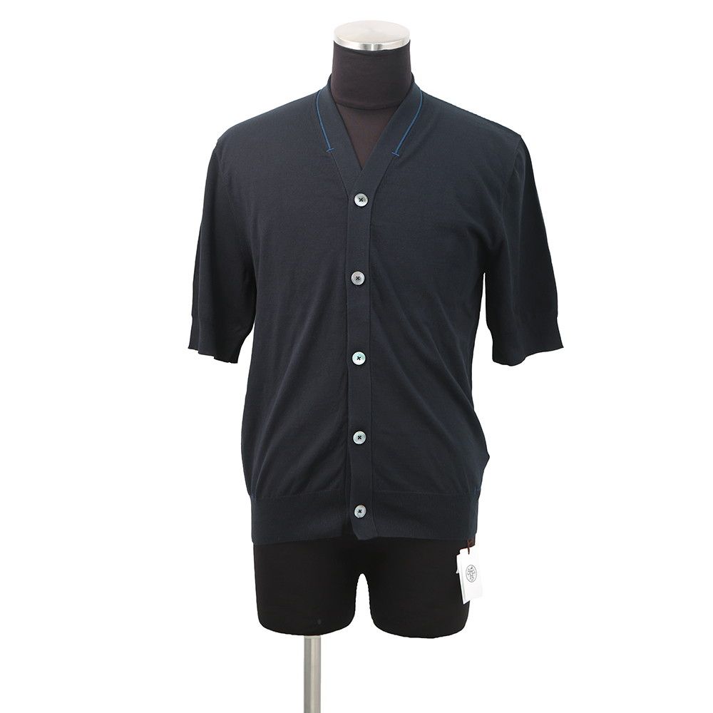エルメス カーディガン ショートスリーブ Hバルタック コットン メンズサイズS HERMES トップス