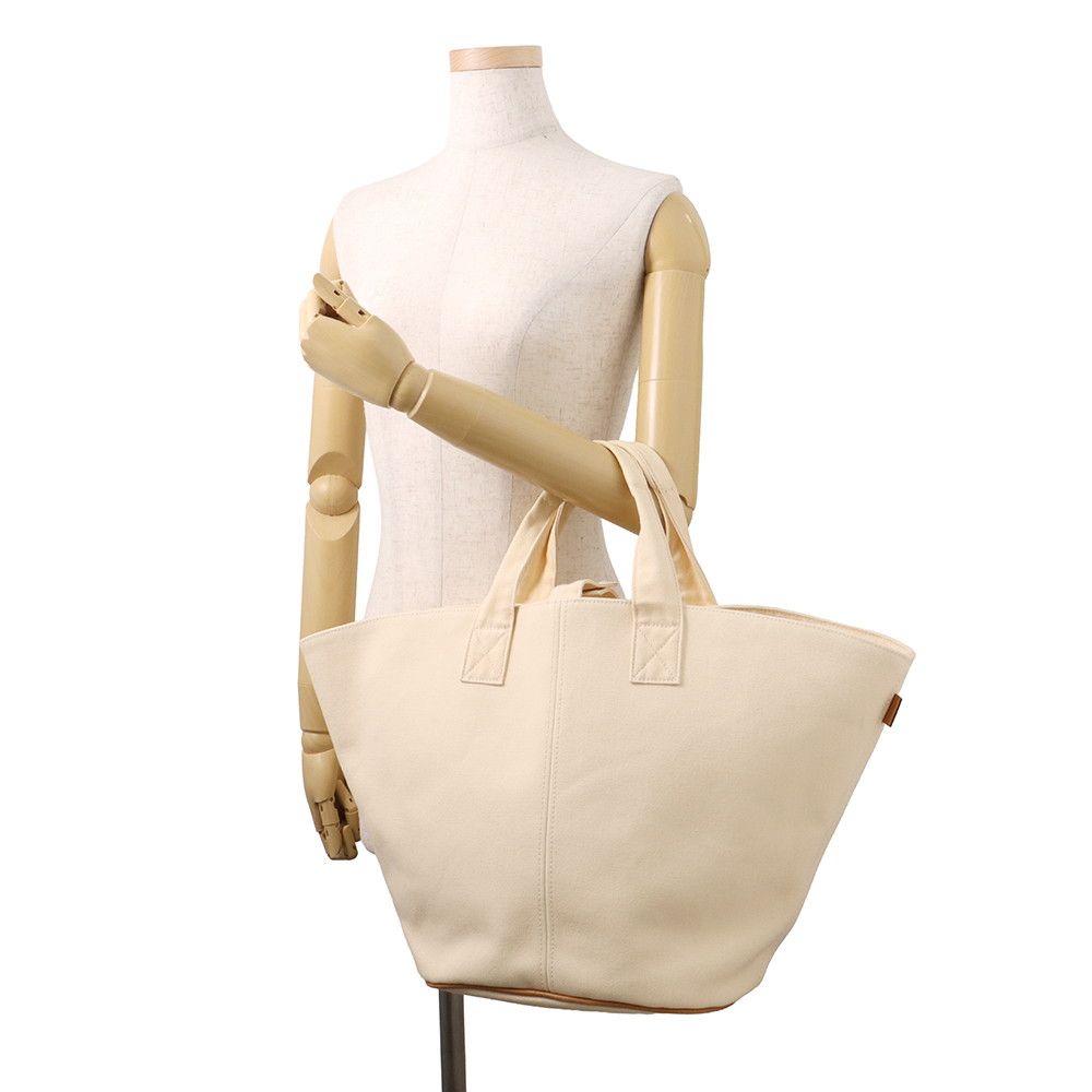 エルメス トートバッグ パニエドプラージュPM アイボリー/シルバー金具 