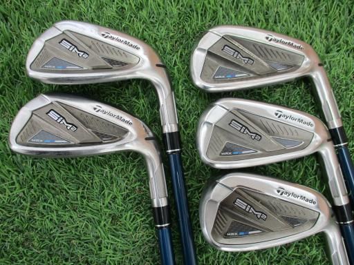 【中古】 テーラーメイド SIM2 MAX 5S アイアンセット IR TENSEI BLUE TM60(SIM2 IR) (フレックスS) メンズ 男性用 右利き 右用 Cランク ゴルフクラブ