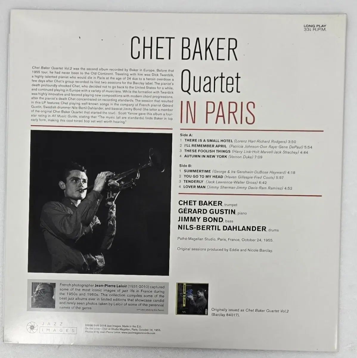 Chet Baker の 再発行 LP 2 種 (簡単開封) - メルカリ