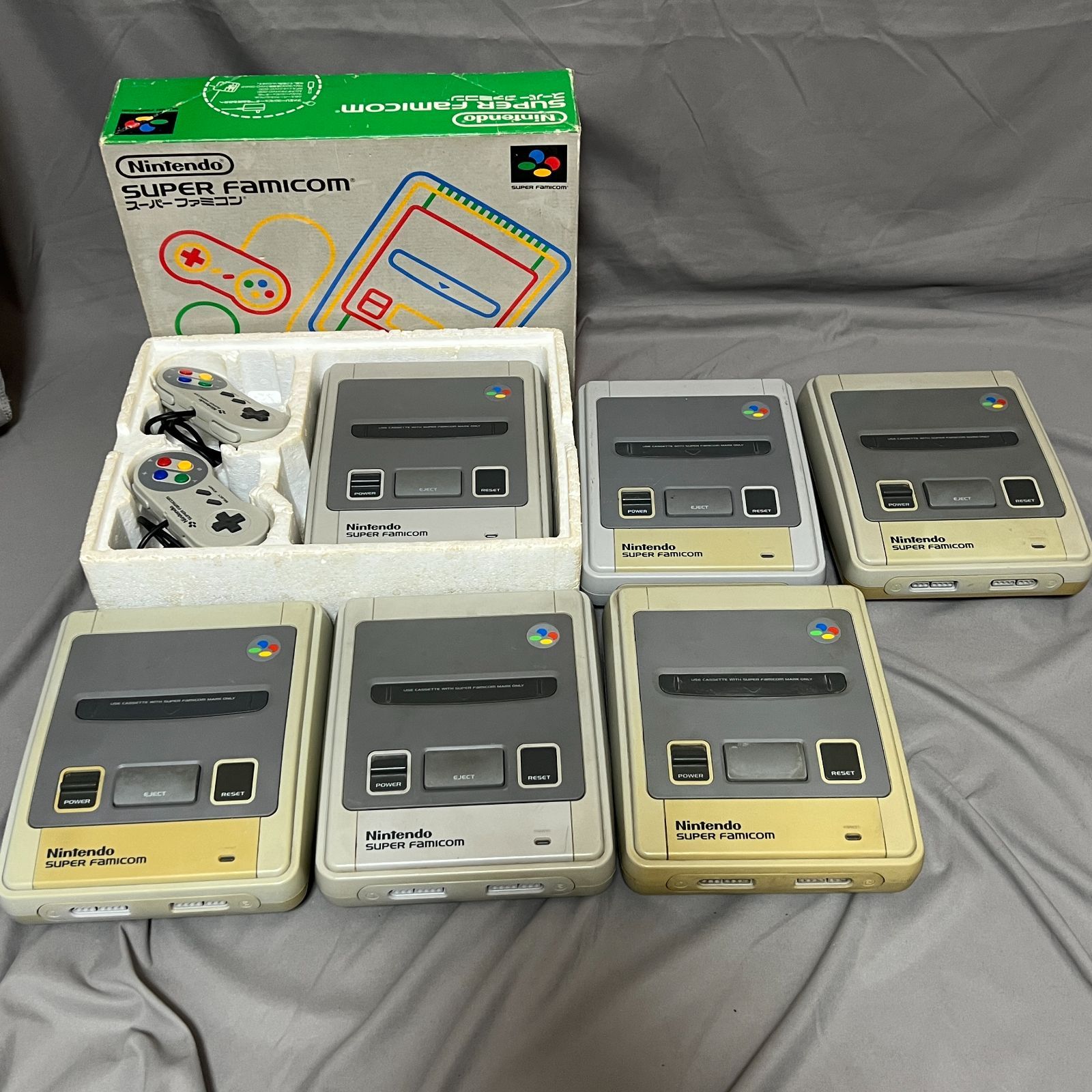 ジャンク】Nintendo スーパーファミコン 本体 6台 中古 Used 任天堂