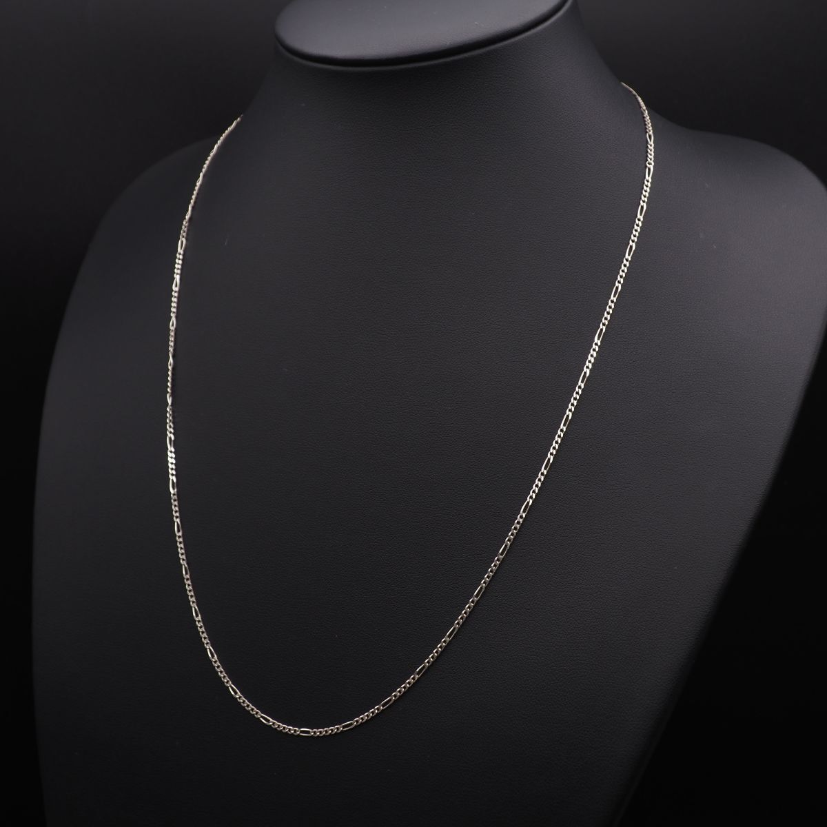 W923 ヴィンテージ ITALY 925刻印 ネックレス フィガロチェーン 