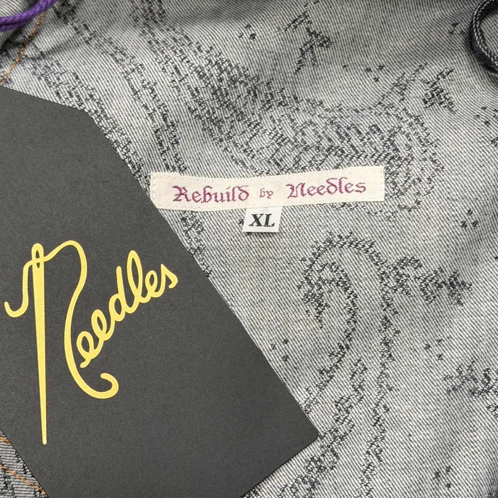 未使用品 Rebuild by Needles NS298 再構築デニムパンツ リビルドバイ 
