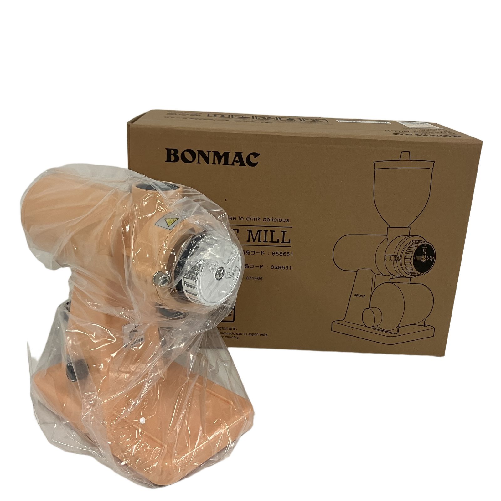 BONMAC BM-250N デゼルト・ロッソ コーヒーミル 限定カラー 家電 開封