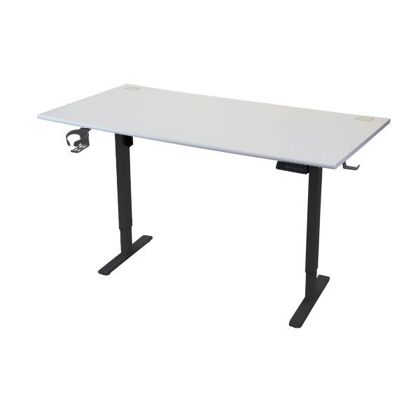 昇降デスク 電動 ハイグレードモデル PSE適合 160cm 1600mm 動荷重約100kg 静荷重約180kg スタンディングデスク 上下昇降 デスク 高さ調整 エルゴノミクス 昇降式デスク a99(天板:160,ライトグレー)(脚色:ブラック)