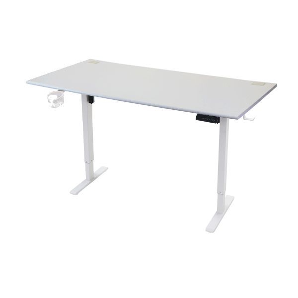 昇降デスク 電動 ハイグレードモデル PSE適合 160cm 1600mm 動荷重約100kg 静荷重約180kg スタンディングデスク 上下昇降 デスク 高さ調整 エルゴノミクス 昇降式デスク a99(天板:160,ライトグレー)(脚色:ホワイト)