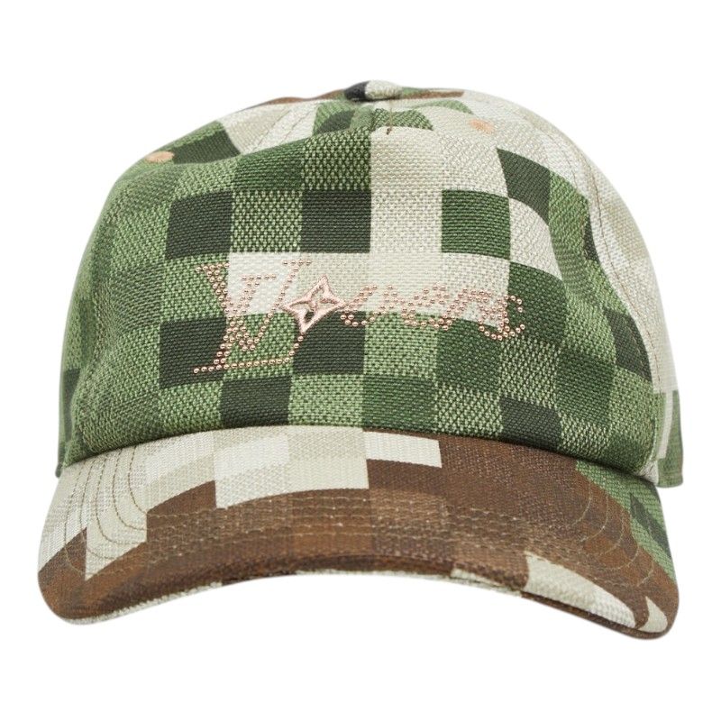 LOUIS VUITTON ルイヴィトン M7363M  ダモフラージュ コットン キャップ グリーン メンズ ルイ ヴィトン ダモフラ―ジュ キャップ ベースボールキャップ M7363M