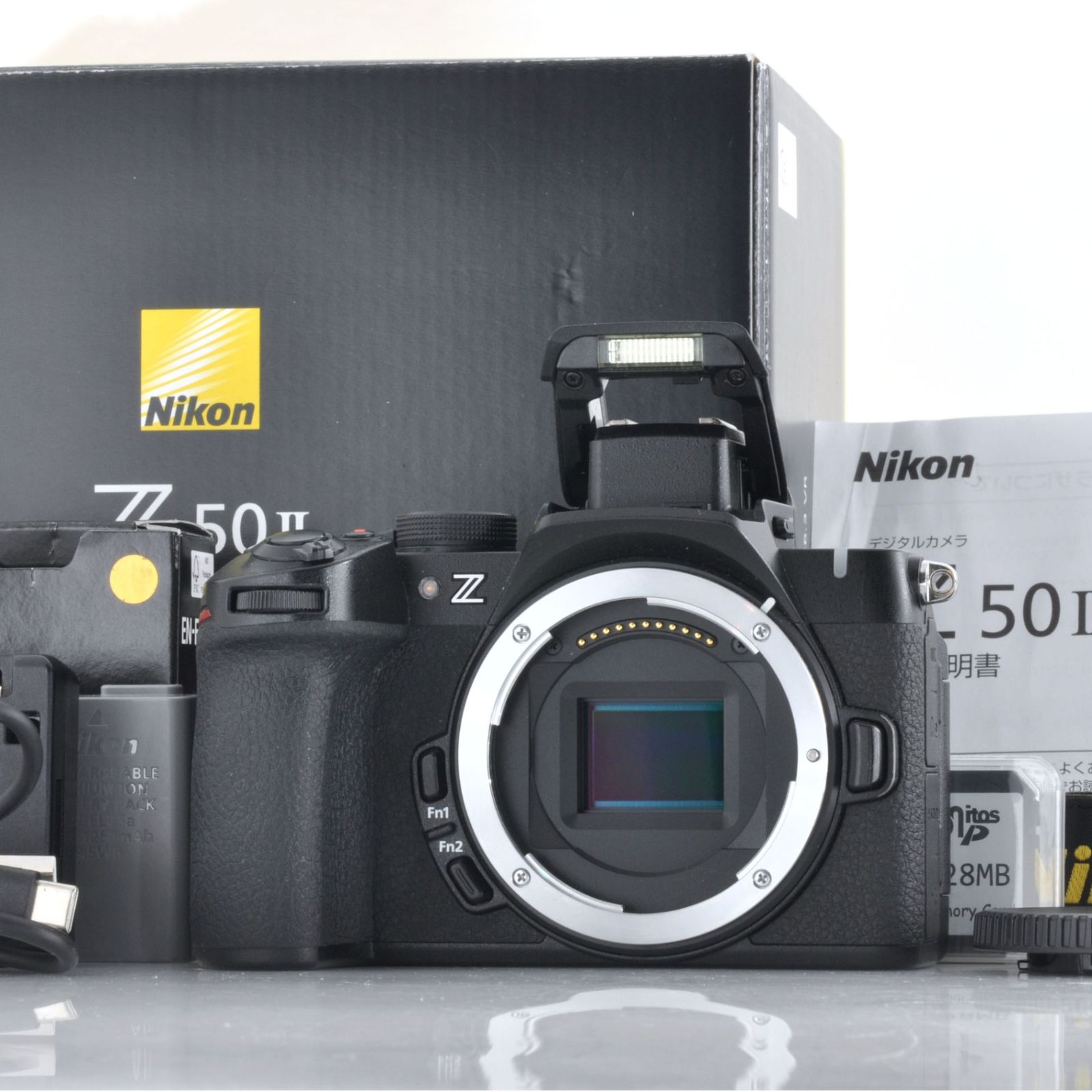 【ニコン】Nikon Z50 II デジタルカメラ +SDカード、充電ケーブル、バッテリー付き #T518